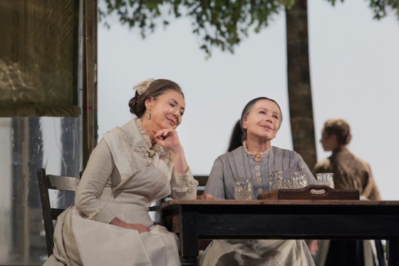Elena Zaremba as Mme Larina and Larissa Diadkova as Filippyevna in Tchaikovsky's "Eugene Onegin." Ken Howard/Metropolitan Opera